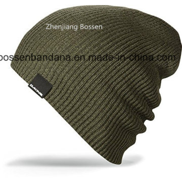 China fábrica OEM Produce Black acrílico malha quentes Slouchy Ski Hat